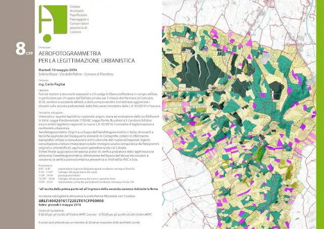 Corso: Aerofotogrammetria per la Legittimazione urbanistica, Martedì 10 maggio 2016 Piombino