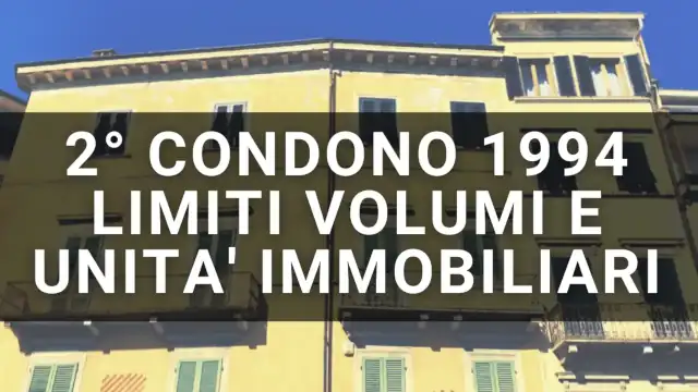 Limite volumetrico di 750 mc nel secondo Condono 1994