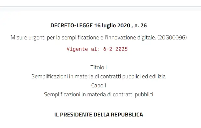 Decreto Semplificazioni pubblicato in Gazzetta ufficiale