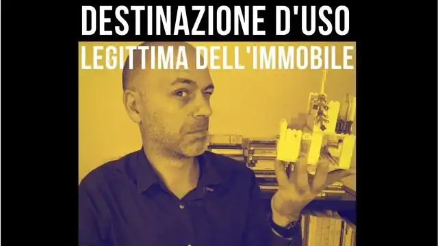 Destinazione d’uso in atto degli immobili