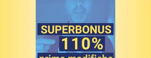 superbonus 110 modifiche