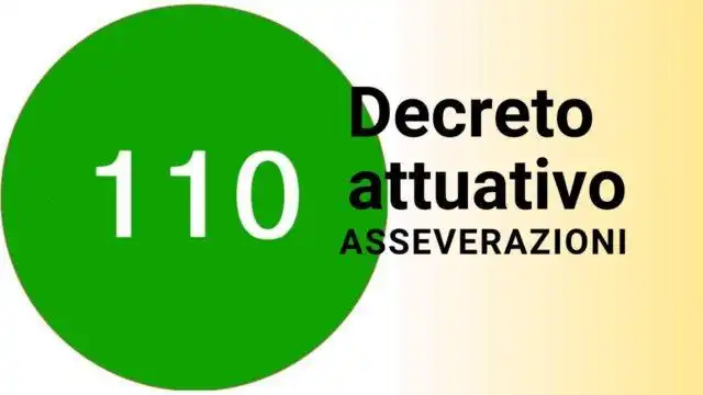 Decreto MISE “Asseverazioni” Superbonus 110