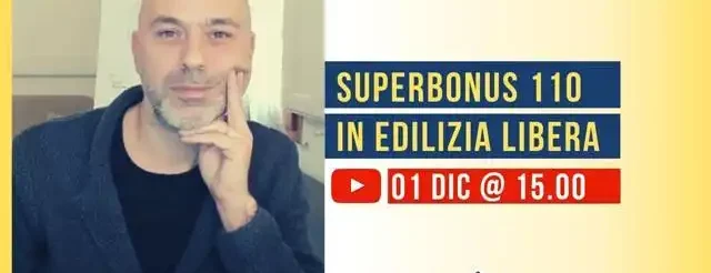 edilizia libera superbonus 110