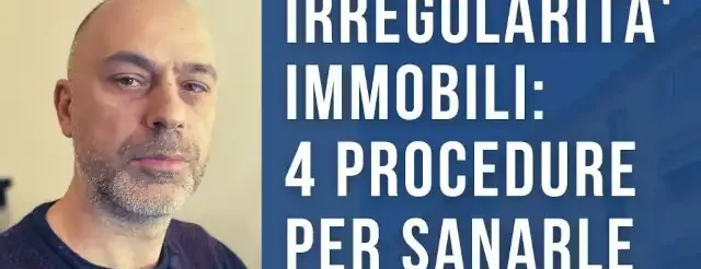 irregolarità immobili procedure sanatoria