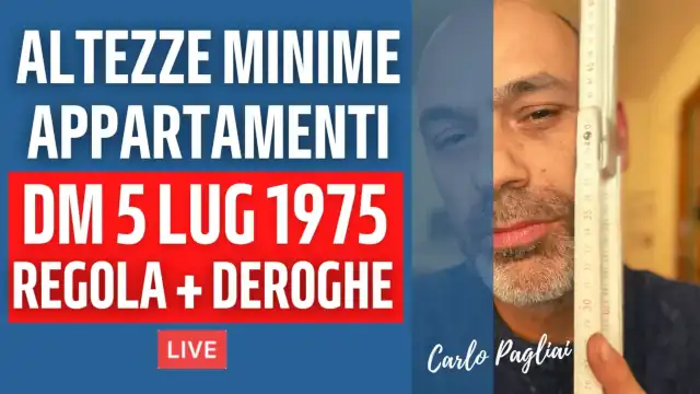 Altezza minima abitabile 2,70: le deroghe al DM 5 luglio 1975