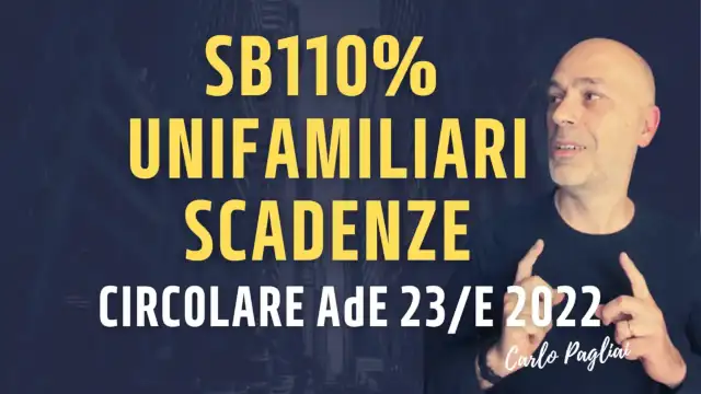 Unifamiliari SB110%, scadenza invariata con Circolare 23/E 2022