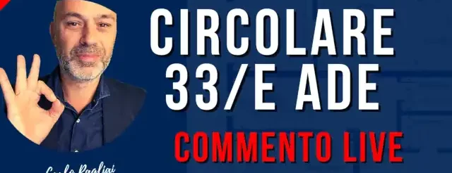 circolare 33 Ade 2022