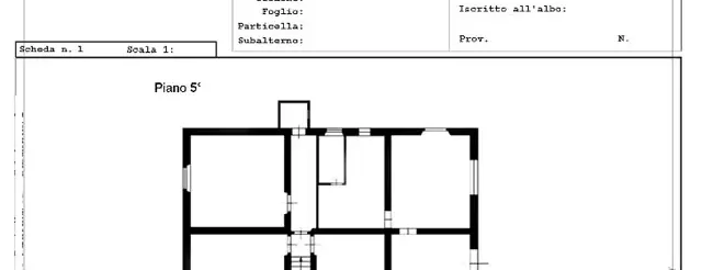 planimetria catastale villetta residenziale