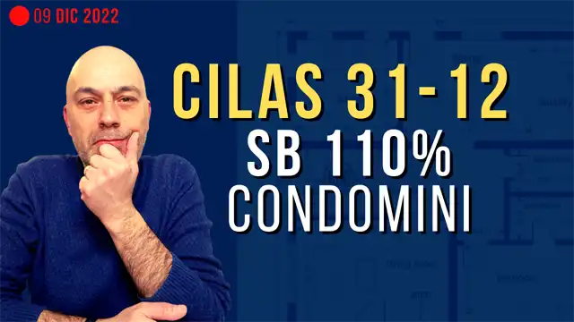 CILAS 110%, emendamenti proroga al 31-12 per condomini o edifici 2-4 unità