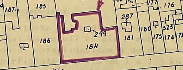 mappa catastale edifici quartiere centro storico