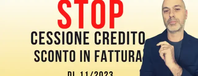 stop cessione credito