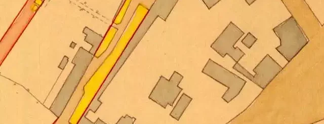 mappa catastale centro storico strade edifici