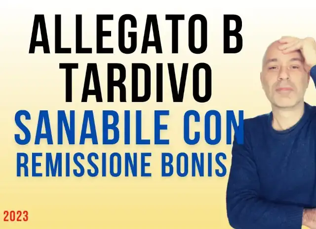 Allegato B tardivo, sanabile con Remissione in bonis (Emendamento DL 11/2023)