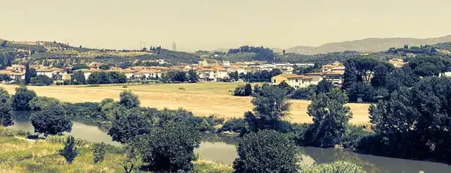 veduta paesaggistica del fiume Arno ad Empoli