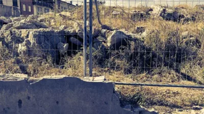 edificio demolito materiale di resulta