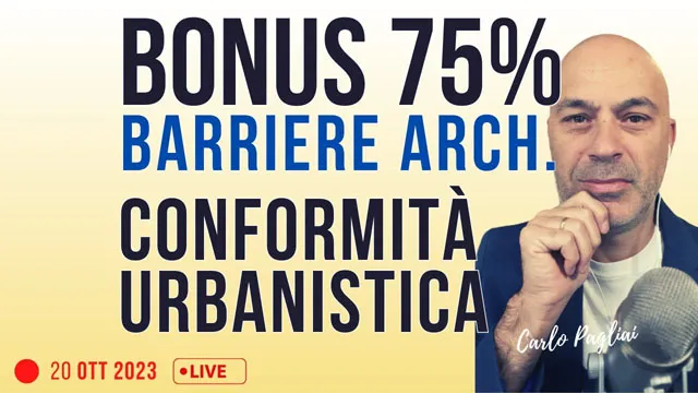 Bonus Barriere 75% e conformità urbanistica