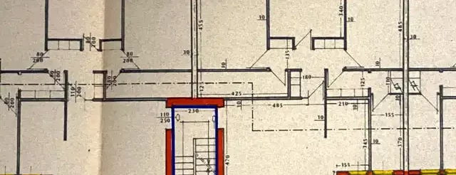 v elaborato grafico pianta edificio stato sovrapposto