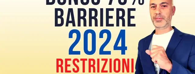 Bonus Barriere Architettoniche 75% 2024