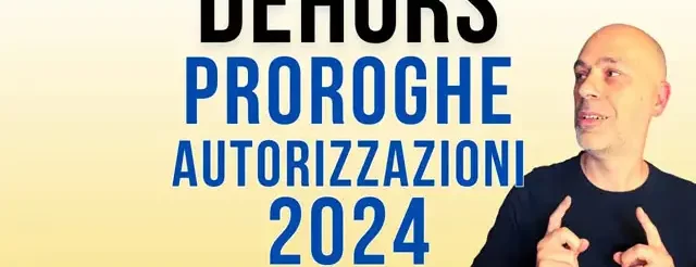 autorizzazione dehors 2024