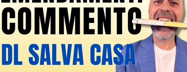 copertina salva casa emendamenti