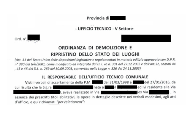 Demolizione spontanea abuso edilizio: CILA, Ordinanza o attività libera?